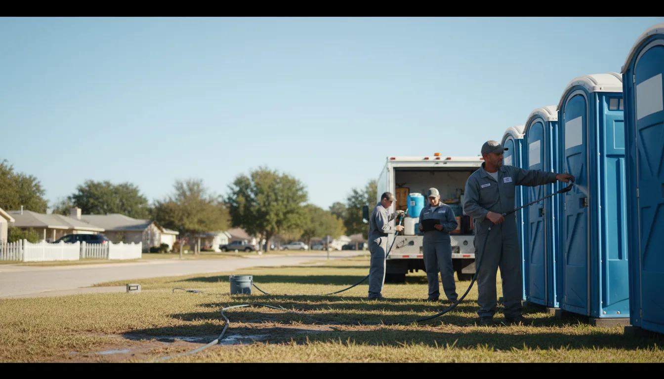 Long-Term Portable Toilet Rental in Nome, TX near me